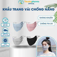 Khẩu trang vải chống nắng toàn mặt kháng khuẩn chống tia UV tốt nhất