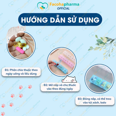 Hộp chia thuốc 7 ngày 7 ngăn, chất liệu nhựa PP bền, an toàn sức khỏe