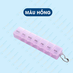 Hộp chia thuốc 7 ngày 7 ngăn, chất liệu nhựa PP bền, an toàn sức khỏe