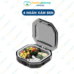 Hộp đựng thuốc mini cao cấp chất liệu nhựa, nhỏ gọn, tiện lợi 4-6 ngăn