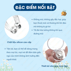 Kẹp mũi chống ngáy ngủ silicon có nam châm mang lại giấc ngủ sâu