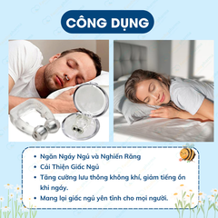 Kẹp mũi chống ngáy ngủ silicon có nam châm mang lại giấc ngủ sâu