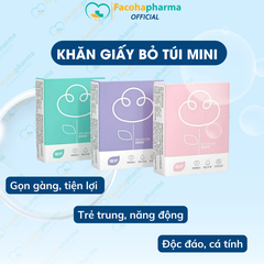 Khăn giấy khô mini bỏ túi nhỏ gọn giúp giữ vệ sinh cá nhân mọi nơi gói 7 tờ