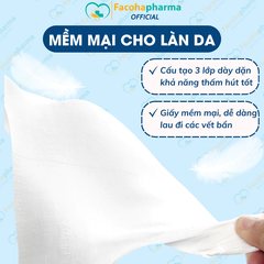 Khăn giấy khô mini bỏ túi nhỏ gọn giúp giữ vệ sinh cá nhân mọi nơi gói 7 tờ