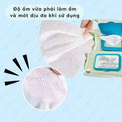 Khăn giấy nước Baby Wipes cho bé mềm mại không gây kích ứng giúp da bé mịn màng