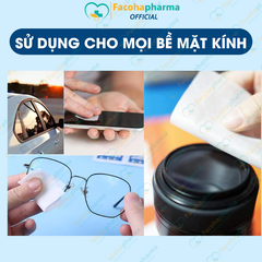 Khăn lau kính nano chống mờ sương, bụi bẩn, dấu vân tay hộp 100 miếng