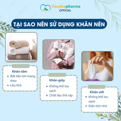 Khăn nén du lịch Hàn Quốc dùng lau mặt, lau tay nhỏ gọn tiện lợi, siêu thấm hút