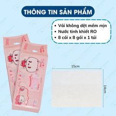 Khăn giấy ướt mini bỏ túi tiện lợi, nhỏ gọn giúp duy trì vệ sinh cá nhân mọi lúc