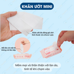 Khăn giấy ướt mini bỏ túi tiện lợi, nhỏ gọn giúp duy trì vệ sinh cá nhân mọi lúc