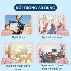 Khăn giấy ướt mini bỏ túi tiện lợi, nhỏ gọn giúp duy trì vệ sinh cá nhân mọi lúc
