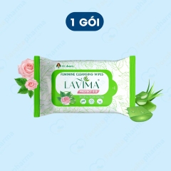 Khăn ướt vệ sinh vùng kín phụ nữ Lavima tiện lợi, an toàn (10 tờ/gói)