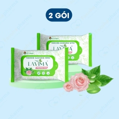 Khăn ướt vệ sinh vùng kín phụ nữ Lavima tiện lợi, an toàn (10 tờ/gói)