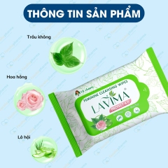 Khăn ướt vệ sinh vùng kín phụ nữ Lavima tiện lợi, an toàn (10 tờ/gói)