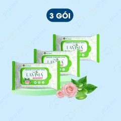 Khăn ướt vệ sinh vùng kín phụ nữ Lavima tiện lợi, an toàn (10 tờ/gói)