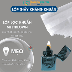 Khánh An Khẩu trang Xám 4 lớp Loại 1 KAKTL1O - 1 Hộp