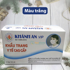 Khánh An Khẩu trang Xám 4 lớp Loại 1 KAKTL1O - 1 Hộp