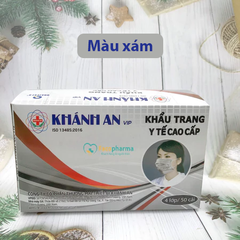 Khánh An Khẩu trang Xám 4 lớp Loại 1 KAKTL1O - 1 Hộp