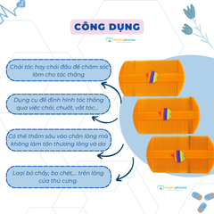 Lược chải chấy răng dày giúp loại bỏ trứng chấy hiệu quả, cảm giác cầm nắm dễ dàng