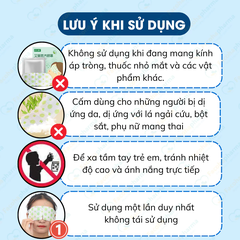 Mặt nạ mắt nóng giúp thư giãn cho mắt, giảm quần thâm hộp 5 cái