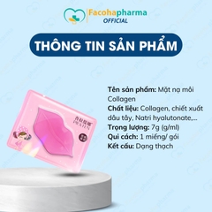 Mặt nạ ngủ cho môi collagen giúp cấp ẩm sâu, giảm thâm, phục hồi da khô nứt