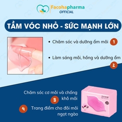 Mặt nạ ngủ cho môi collagen giúp cấp ẩm sâu, giảm thâm, phục hồi da khô nứt