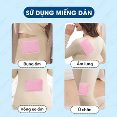 Miếng dán giảm đau bụng kinh giúp làm ấm cơ thể, giảm đau hiệu quả