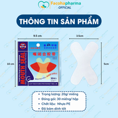 Miếng dán miệng khi ngủ hình chữ X chống ngủ ngáy, độ dính cao, không mùi