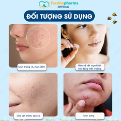 Miếng dán mụn gom cồi trong suốt bảo vệ mụn, che khuyết điểm gói 24 miếng