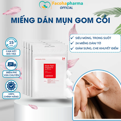 Miếng dán mụn gom cồi trong suốt bảo vệ mụn, che khuyết điểm gói 24 miếng