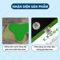Miếng dán ngải cứu vai gáy cao cấp Aicaojingzhuitie hộp 12 miếng