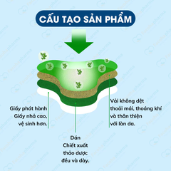 Miếng dán ngải cứu vai gáy cao cấp Aicaojingzhuitie hộp 12 miếng