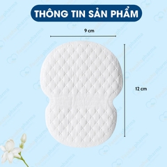 Miếng dán thấm mồ hôi nách cao cấp khử mùi bằng công nghệ ion, hiệu quả suốt 12h