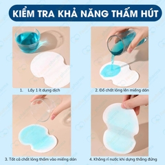 Miếng dán thấm mồ hôi nách cao cấp khử mùi bằng công nghệ ion, hiệu quả suốt 12h