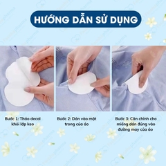 Miếng dán thấm mồ hôi nách cao cấp khử mùi bằng công nghệ ion, hiệu quả suốt 12h