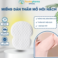 Miếng dán thấm mồ hôi nách cao cấp khử mùi bằng công nghệ ion, hiệu quả suốt 12h