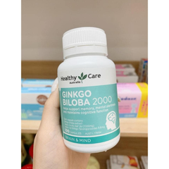 Bổ não ginko biloba Healthy Care giúp cải thiện mất ngủ, tăng tuần hoàn máu não, cải thiện đâu đầu suy giảm trí nhớ