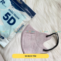 Khẩu trang 5D PT màu đen, trắng, hồng, xanh, xám hàng chính hãng