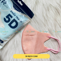 Khẩu trang 5D PT màu đen, trắng, hồng, xanh, xám hàng chính hãng