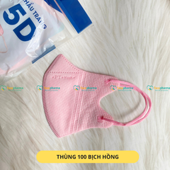 Khẩu trang 5D PT màu đen, trắng, hồng, xanh, xám hàng chính hãng