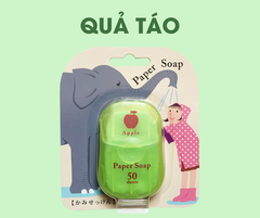 Xà phòng giấy rửa tay hộp 50 miếng Paper Soap dùng một lần