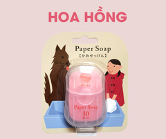 Xà phòng giấy rửa tay hộp 50 miếng Paper Soap dùng một lần