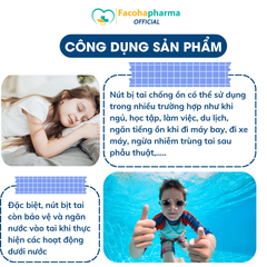 Nút bịt tai chống ồn chất liệu silicon giúp ngủ ngon giấc, bảo vệ tai