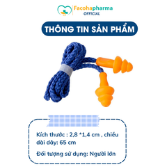 Nút bịt tai chống ồn chất liệu silicon giúp ngủ ngon giấc, bảo vệ tai