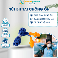 Nút bịt tai chống ồn chất liệu silicon giúp ngủ ngon giấc, bảo vệ tai