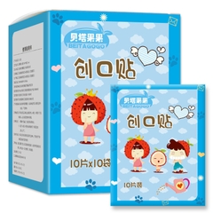 Băng keo cá nhân trong suốt hộp 100 miếng, độ bám dính tốt, trang trí dễ thương