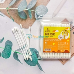 Tăm bông trẻ em Bông Bạch Tuyết 100% bông xơ tự nhiên mềm mại