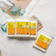 Tăm bông trẻ em Bông Bạch Tuyết 100% bông xơ tự nhiên mềm mại