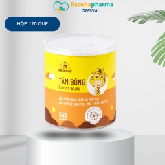 Tăm bông trẻ em Bông Bạch Tuyết 100% bông xơ tự nhiên mềm mại