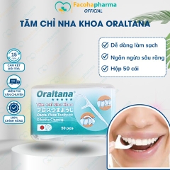Tăm chỉ nha khoa Oraltana Nhật Bản làm sạch kẽ răng hiệu quả (50 cây/hộp)