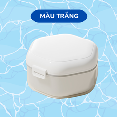 Hộp đựng hàm duy trì răng giả dụng cụ vệ sinh nha khoa niềng răng tiện lợi